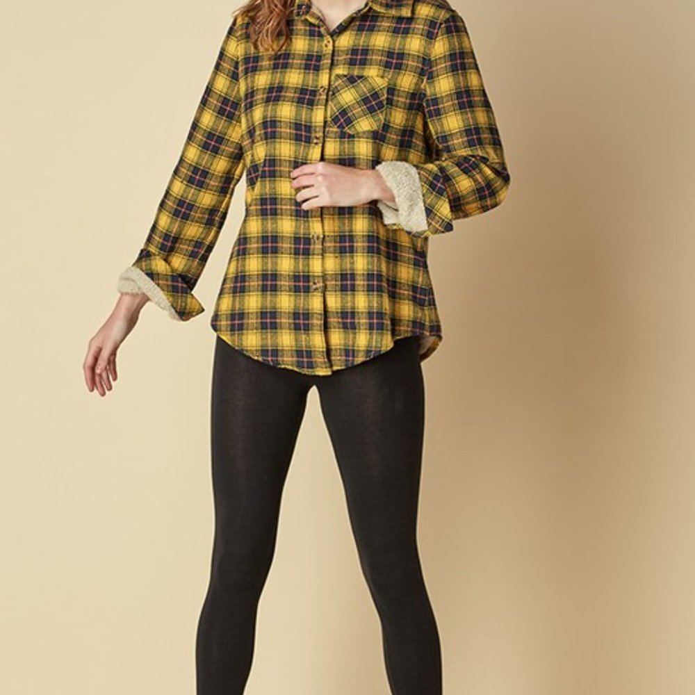 Women's Fleece-lined Flannel Shirt